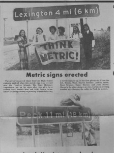 Metric Sign